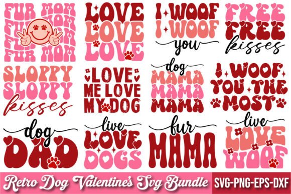 12 Retro Dog Valentine’s SVG Bundle Review