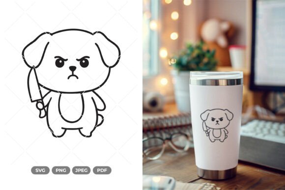 Angry Dog SVG Clipart Review for Embroidery Projects