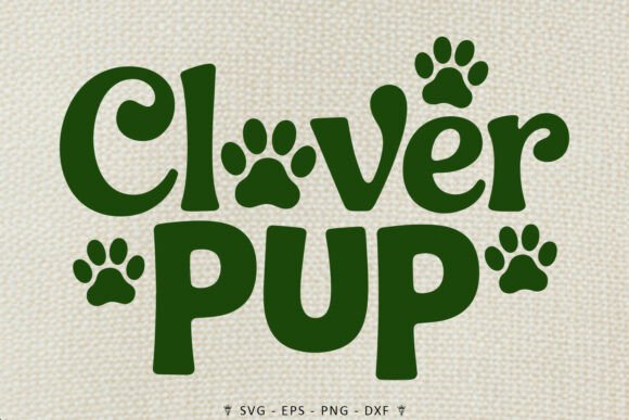 Clover Pup Dog SVG