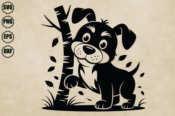 Cute Dog Svg for Embroidery Projects