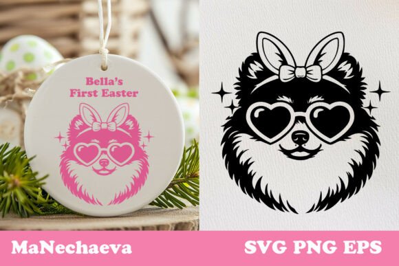 Cute Pomeranian Easter Dog SVG Review