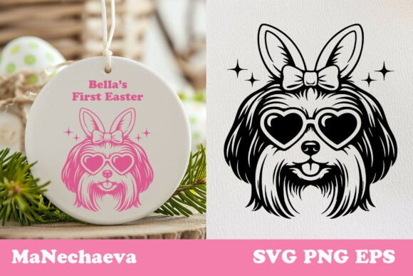 Cute Shih Tzu Easter Dog SVG Review