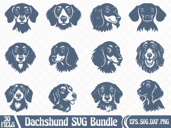 Dachshund Dog SVG Bundle Pack