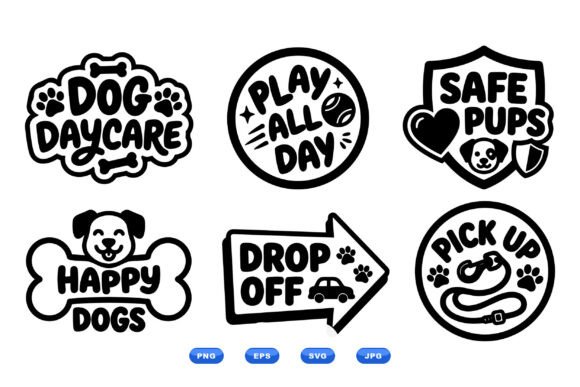 Dog Daycare SVG Badge Set Review
