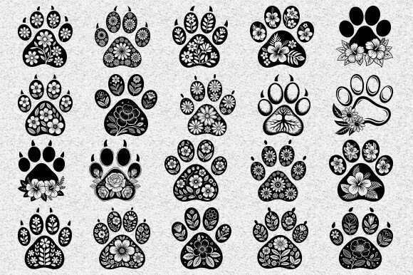 Dog Paw Svg, Cat Paw Svg Bundle Review
