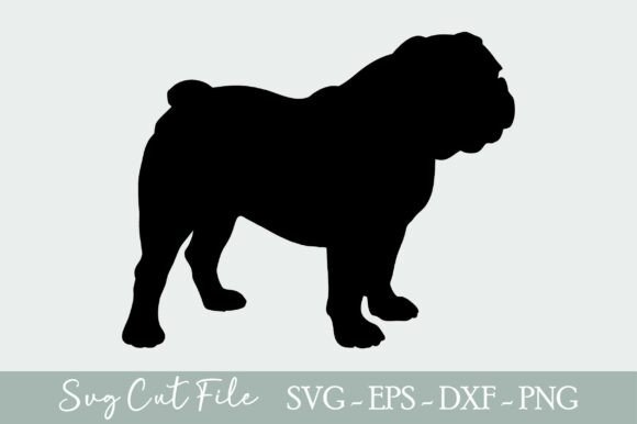 English Bulldog Svg for Embroidery Projects