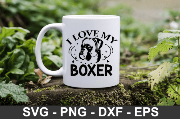 I Love My Boxer Svg Design