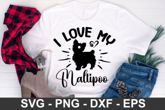 I Love My Maltipoo Svg Design