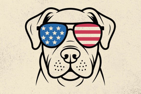 Labrador Retriever SVG for Fourth of July