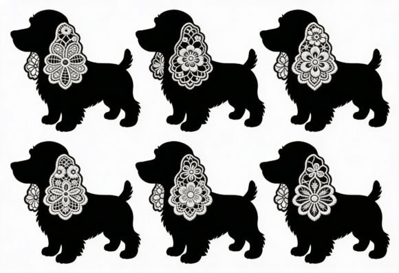 Lace Cocker Spaniel Silhouette Dog SVG Review