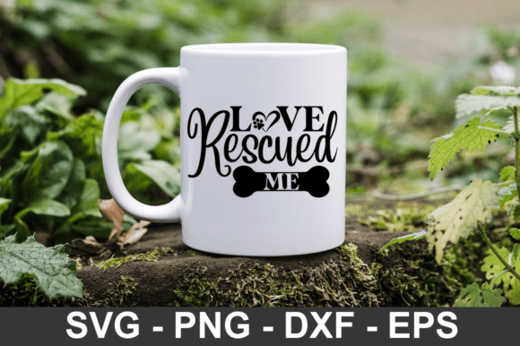 Love Rescued Me Svg Design for Embroidery Projects