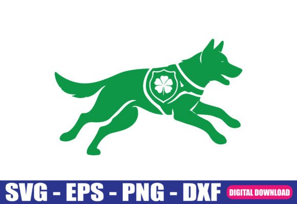 Lucky Shamrock Police Dog SVG Review