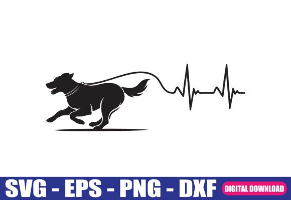 Running Dog Heartbeat SVG Review