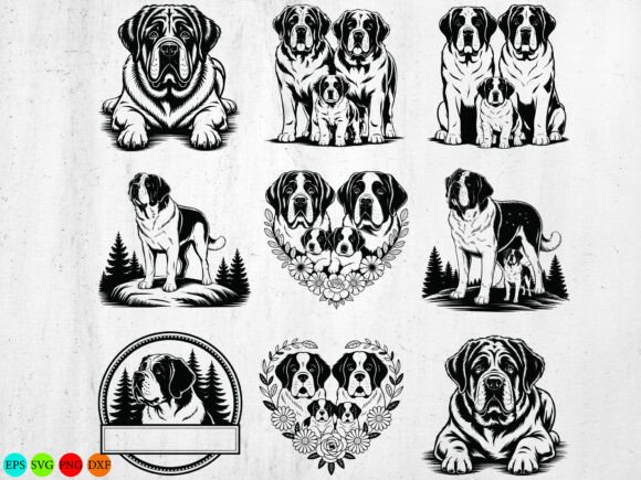 Saint Bernard Dog Svg Bundle Review for Embroidery Projects